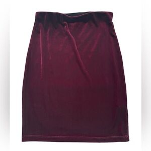 Solemio Velvet Mini Skirt